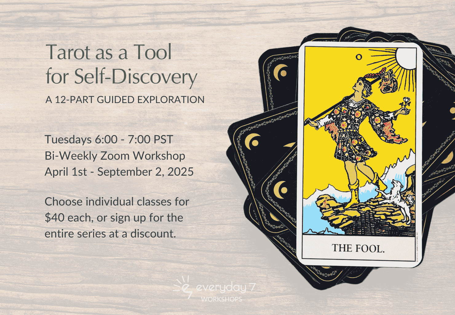 Tarot as a Tool for Self-Discovery: A 12-Part Guided Exploration